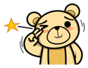 Funny and cute bear sticker #5698431
