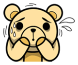 Funny and cute bear sticker #5698432