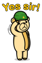 Funny and cute bear sticker #5698434