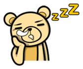 Funny and cute bear sticker #5698435