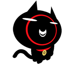 Black cat lawyer "KING" sticker #5698884