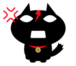 Black cat lawyer "KING" sticker #5698903