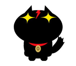Black cat lawyer "KING" sticker #5698908