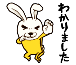 kung fu rabbit D sticker #5698977