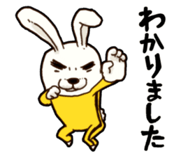 kung fu rabbit D sticker #5698977