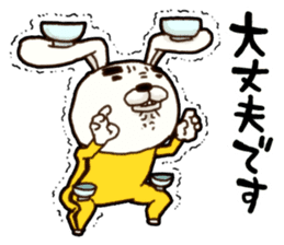 kung fu rabbit D sticker #5698980