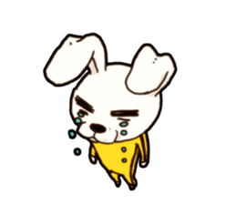 kung fu rabbit D sticker #5698983