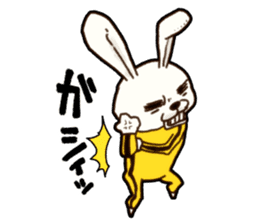 kung fu rabbit D sticker #5698990