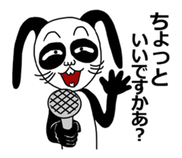 Rabbit panda 4 sticker #5699200