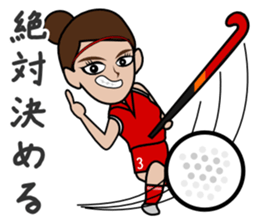 Field Hockey Club part2 for woman sticker #5699556
