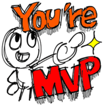 Comfortable boy sticker #5699621