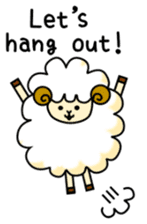 pretty sheep (English ver) sticker #5700517