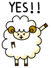 pretty sheep (English ver) sticker #5700518