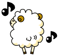 pretty sheep (English ver) sticker #5700521