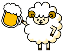 pretty sheep (English ver) sticker #5700522