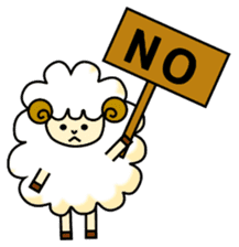 pretty sheep (English ver) sticker #5700525