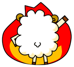 pretty sheep (English ver) sticker #5700529