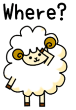 pretty sheep (English ver) sticker #5700531