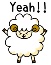 pretty sheep (English ver) sticker #5700542