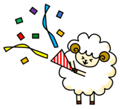 pretty sheep (English ver) sticker #5700543