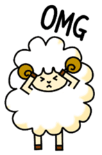 pretty sheep (English ver) sticker #5700546