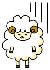 pretty sheep (English ver) sticker #5700548