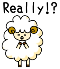 pretty sheep (English ver) sticker #5700549