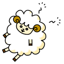 pretty sheep (English ver) sticker #5700550