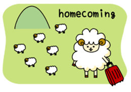 pretty sheep (English ver) sticker #5700551