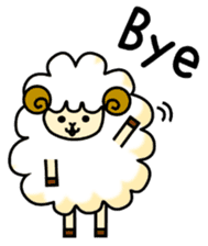 pretty sheep (English ver) sticker #5700554