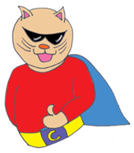 Cat Man, the Champion of Justice ! sticker #5700564