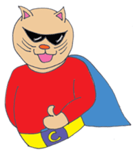 Cat Man, the Champion of Justice ! sticker #5700564