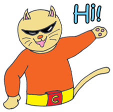 Cat Man, the Champion of Justice ! sticker #5700568