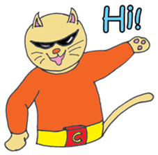 Cat Man, the Champion of Justice ! sticker #5700568
