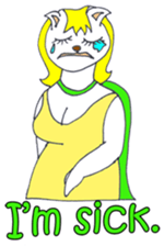 Cat Man, the Champion of Justice ! sticker #5700578