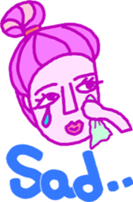 Hairstyle series (English) sticker #5701701