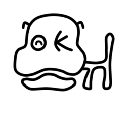 It's a dog. sticker #5702677