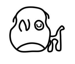 It's a dog. sticker #5702678