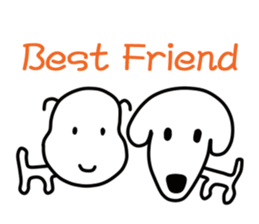 It's a dog. sticker #5702683