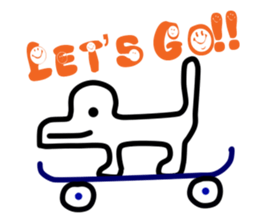 It's a dog. sticker #5702684