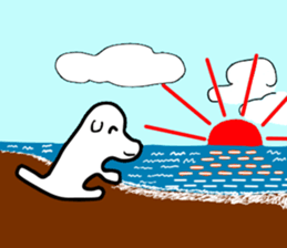 It's a dog. sticker #5702687