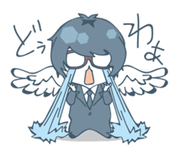 Suit and glasses is the angel sticker #5702718