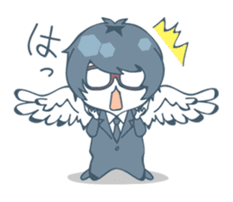 Suit and glasses is the angel sticker #5702719