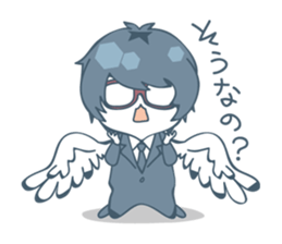 Suit and glasses is the angel sticker #5702720