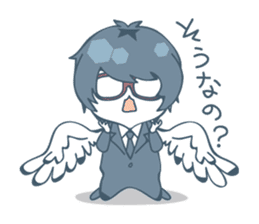 Suit and glasses is the angel sticker #5702720