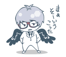 Suit and glasses is the angel sticker #5702728