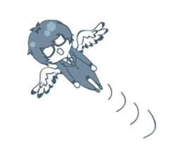 Suit and glasses is the angel sticker #5702736