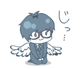 Suit and glasses is the angel sticker #5702739