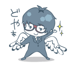 Suit and glasses is the angel sticker #5702740