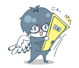 Suit and glasses is the angel sticker #5702744